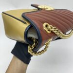 Marmont Small Brown Tricolor Torchon GHW