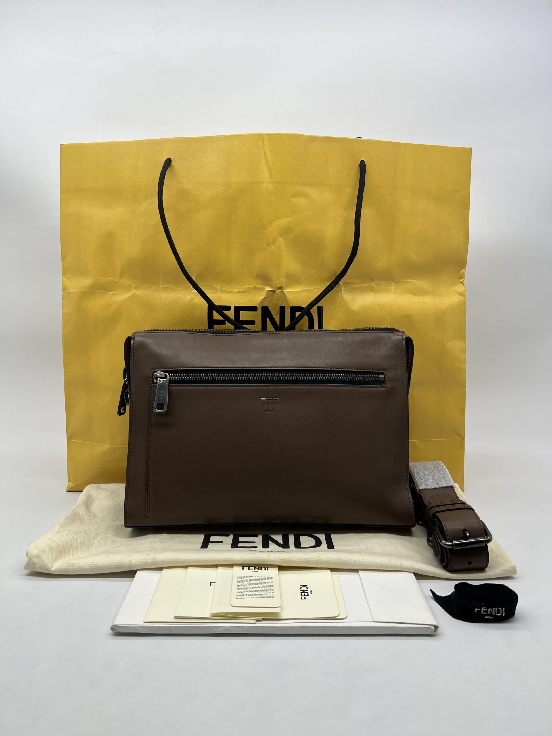 Fendi Messenger Bag Brown