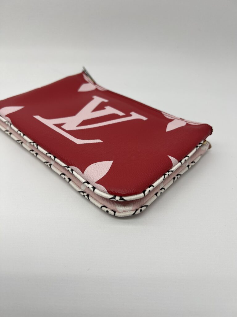 Louis Vuitton Pochette Double Zip Monogram Red Pink GHW