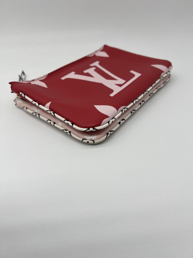Louis Vuitton Pochette Double Zip Monogram Red Pink GHW
