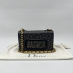 Dior J'Adior Flap Mini Black Beads GHW
