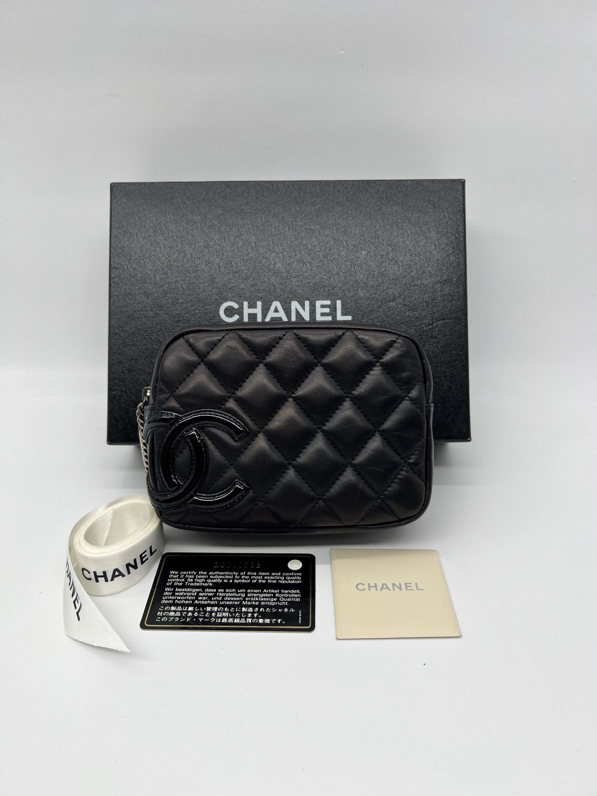 Chanel Cambon Cosmetic Black SHW