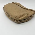 Chanel Round Chain Flap Camel Brown GHW