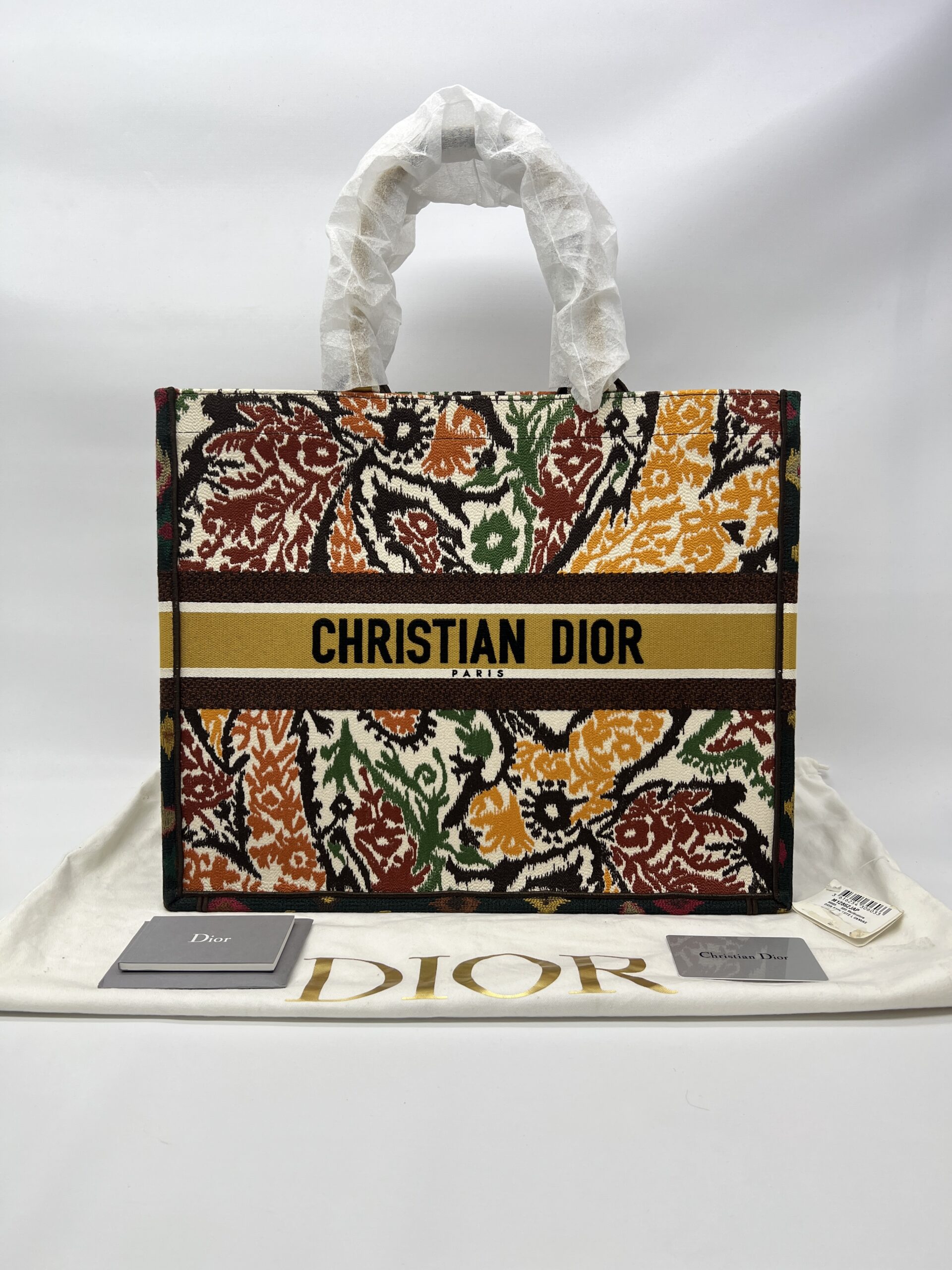 Dior Large Book Tote Endek Bali Multicolore