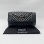 Chanel Daily Chevron Flap Black GHW