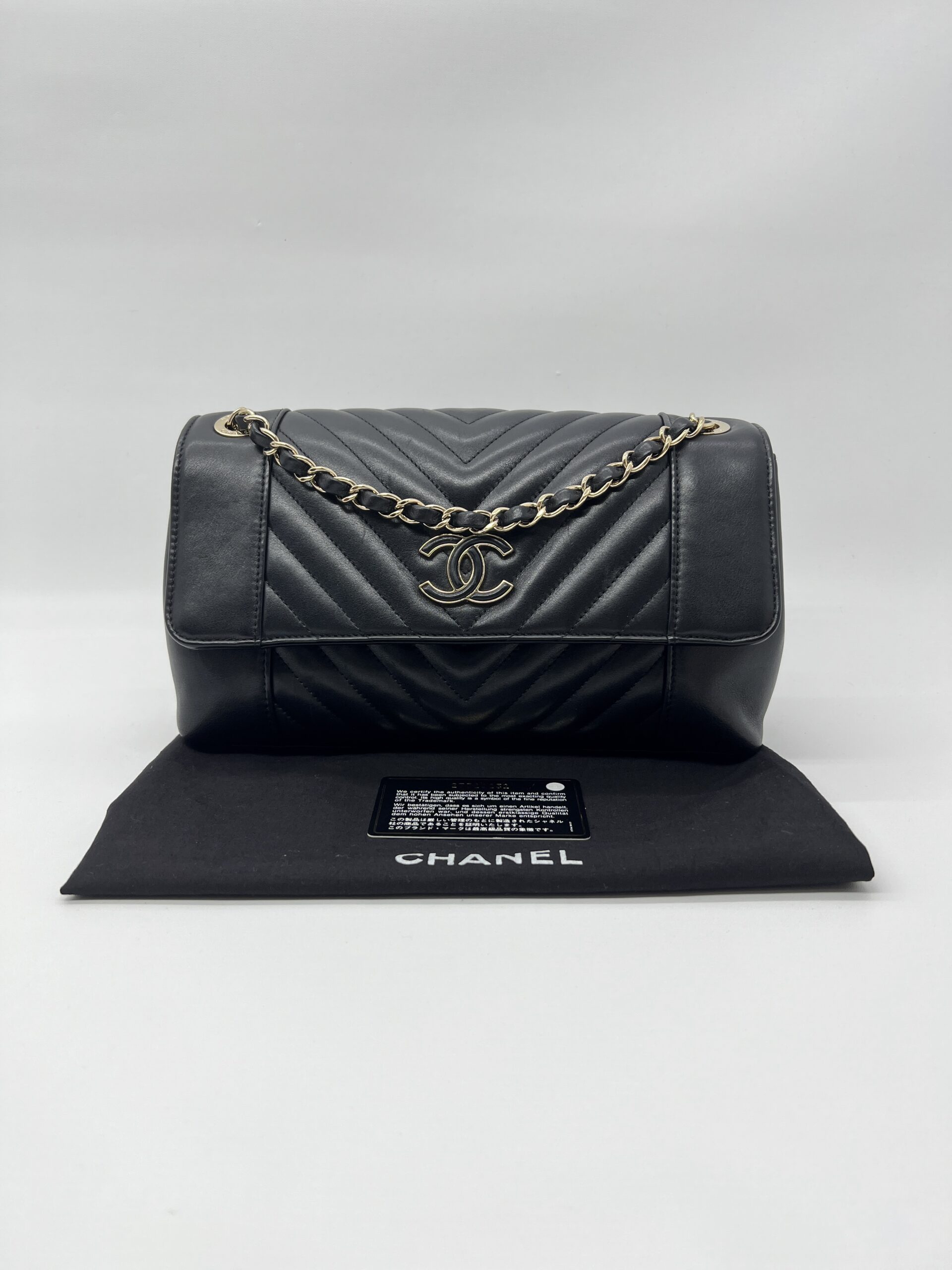 Chanel Daily Chevron Flap Black GHW