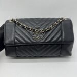 Chanel Daily Chevron Flap Black GHW