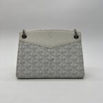 Goyard Rouette Structure Mini Goyardine Blanc SHW