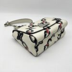 Louis Vuitton Twist MM Epi Chain Flowers White Black Red SHW