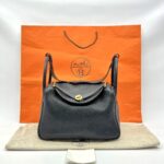 Hermes Lindy 30 Clemence Noir GHW