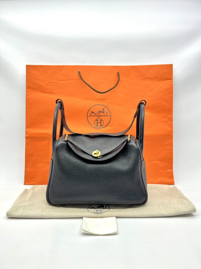 Hermes Lindy 30 Clemence Noir GHW