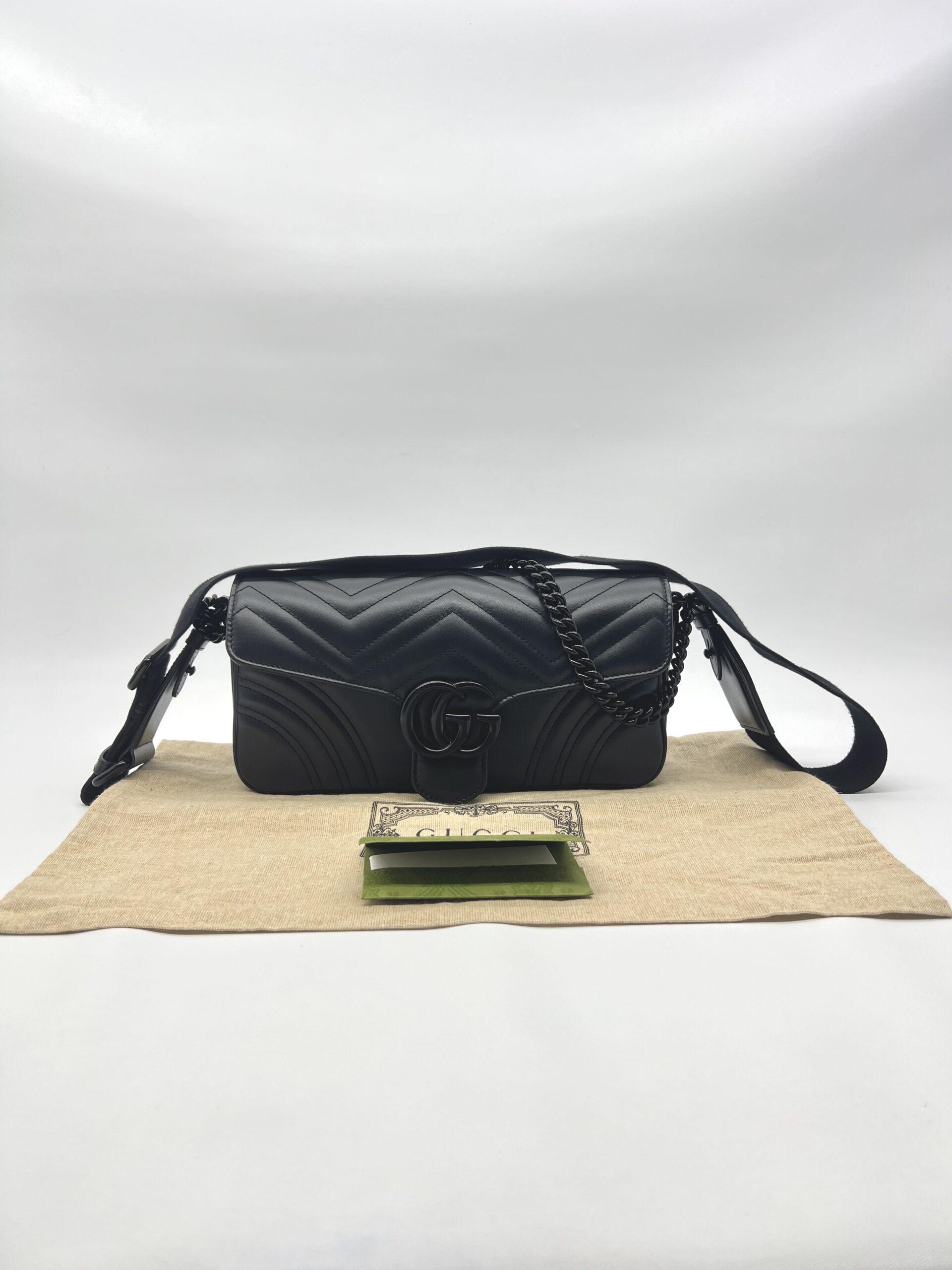 Gucci GG Marmount Shoulder All Black