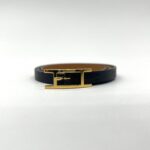 Hermes Bracelet Veau Chamonix Noir GHW