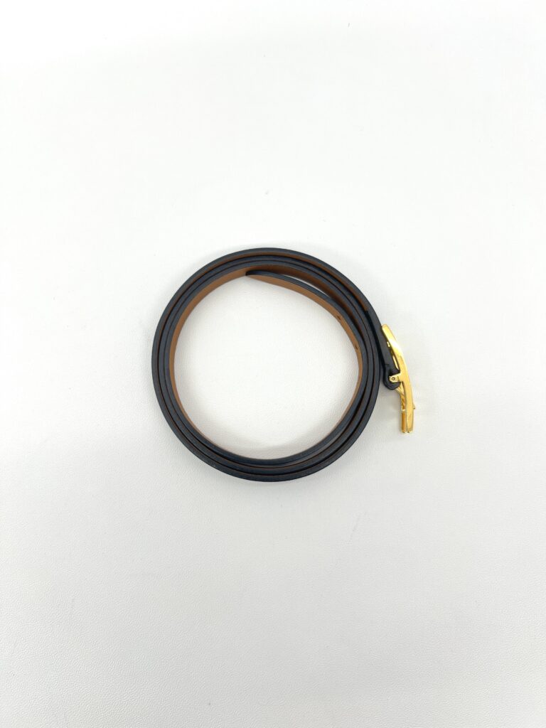 Hermes Bracelet Veau Chamonix Noir GHW