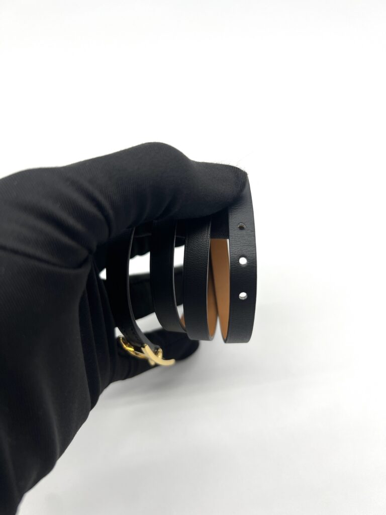 Hermes Bracelet Veau Chamonix Noir GHW