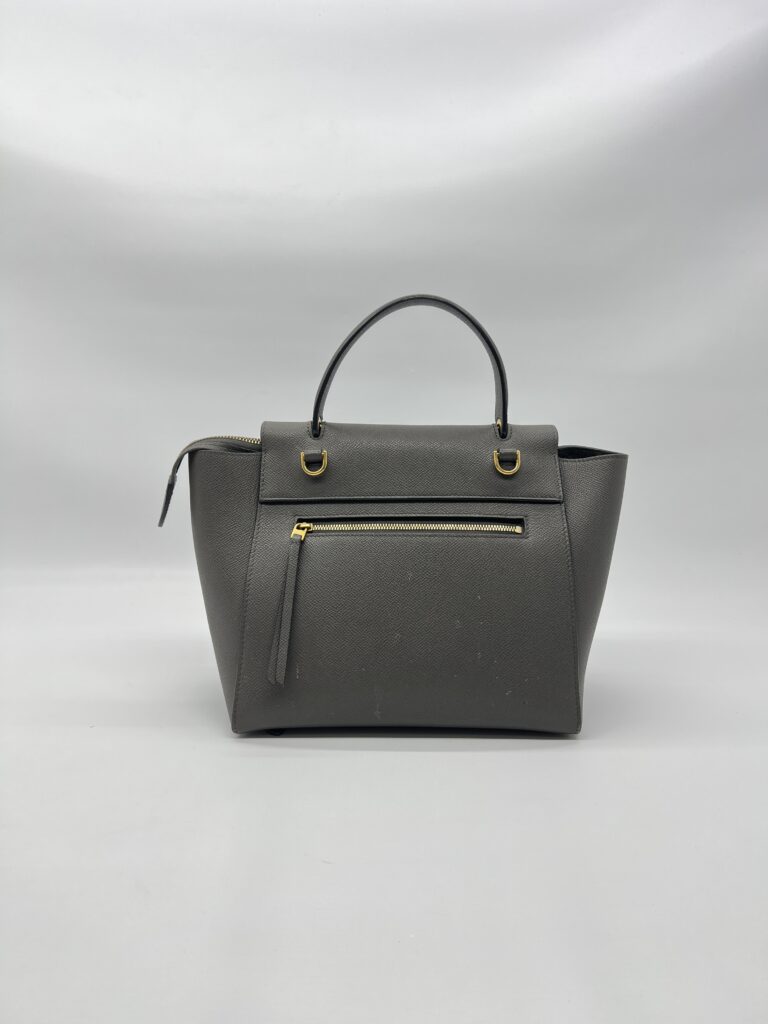 Celine Nano Belt Bag Grained Calfskin Darl Grey GHW