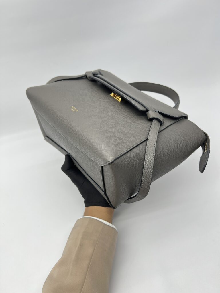 Celine Nano Belt Bag Grained Calfskin Darl Grey GHW