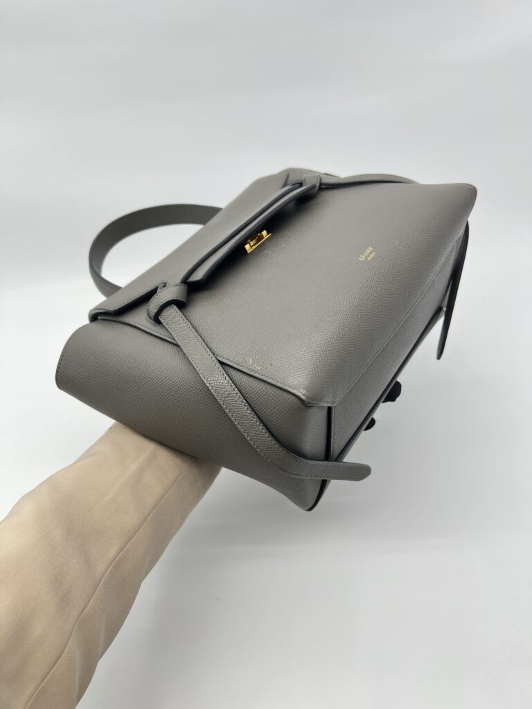 Celine Nano Belt Bag Grained Calfskin Darl Grey GHW
