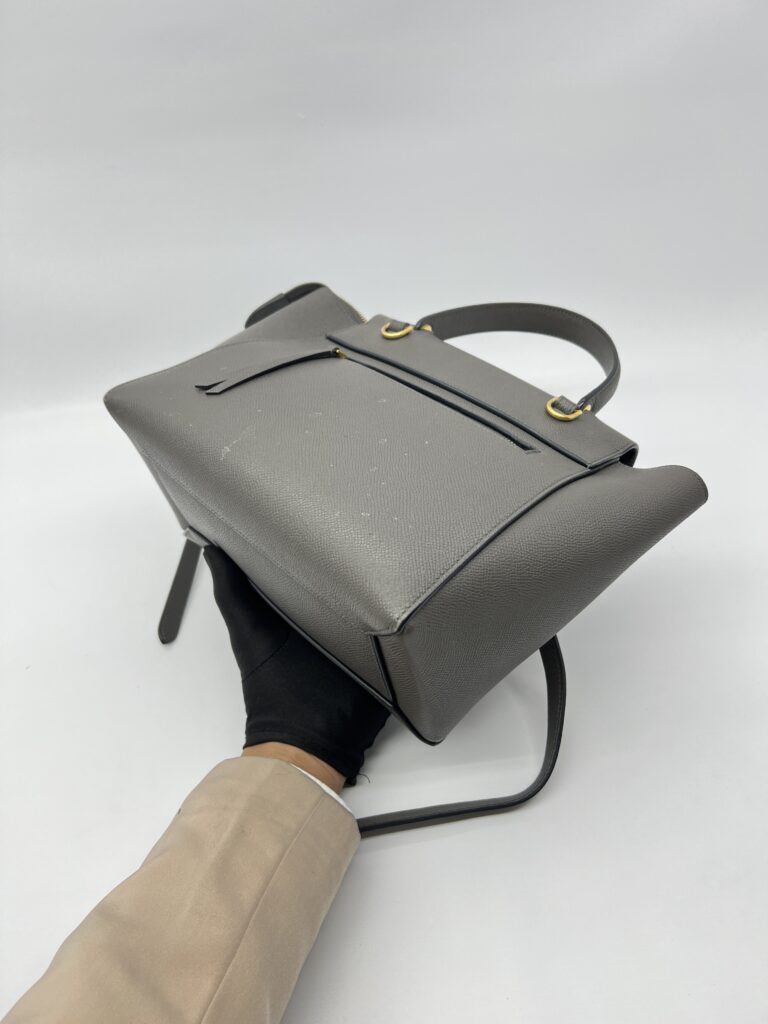 Celine Nano Belt Bag Grained Calfskin Darl Grey GHW