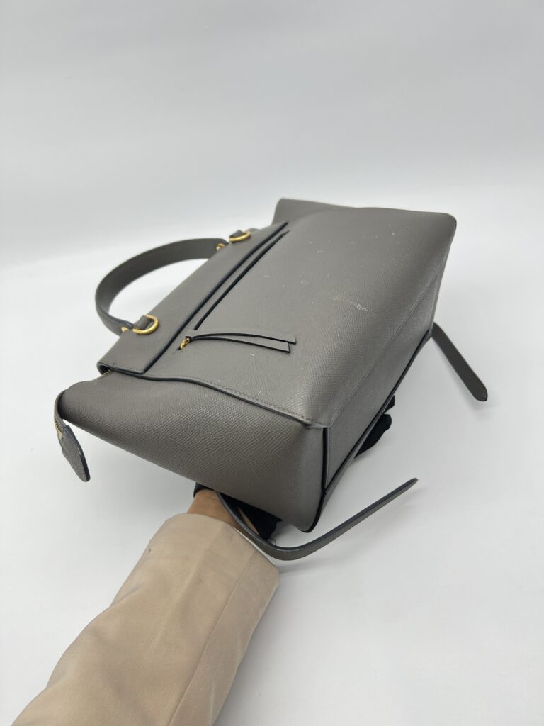 Celine Nano Belt Bag Grained Calfskin Darl Grey GHW