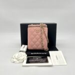 Chanel Vertical Vannity Case Caviar Pink GHW