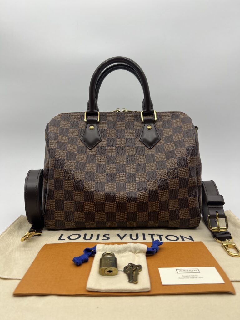 Louis Vuitton Speedy Bandou 25 Damier Ebene GHW