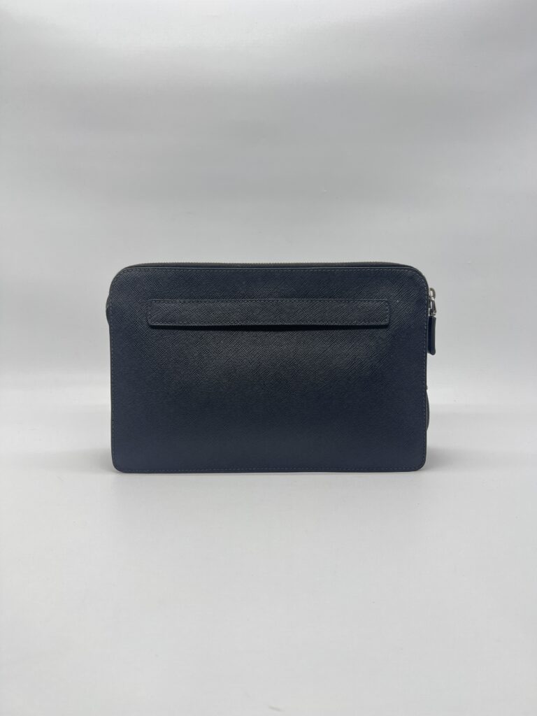 Prada Clutch Saffiano Black SHW