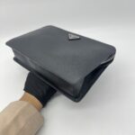 Prada Clutch Saffiano Black SHW