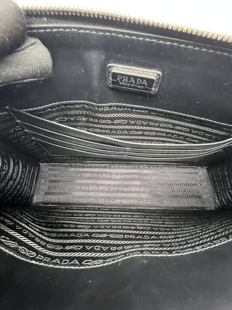Prada Clutch Saffiano Black SHW
