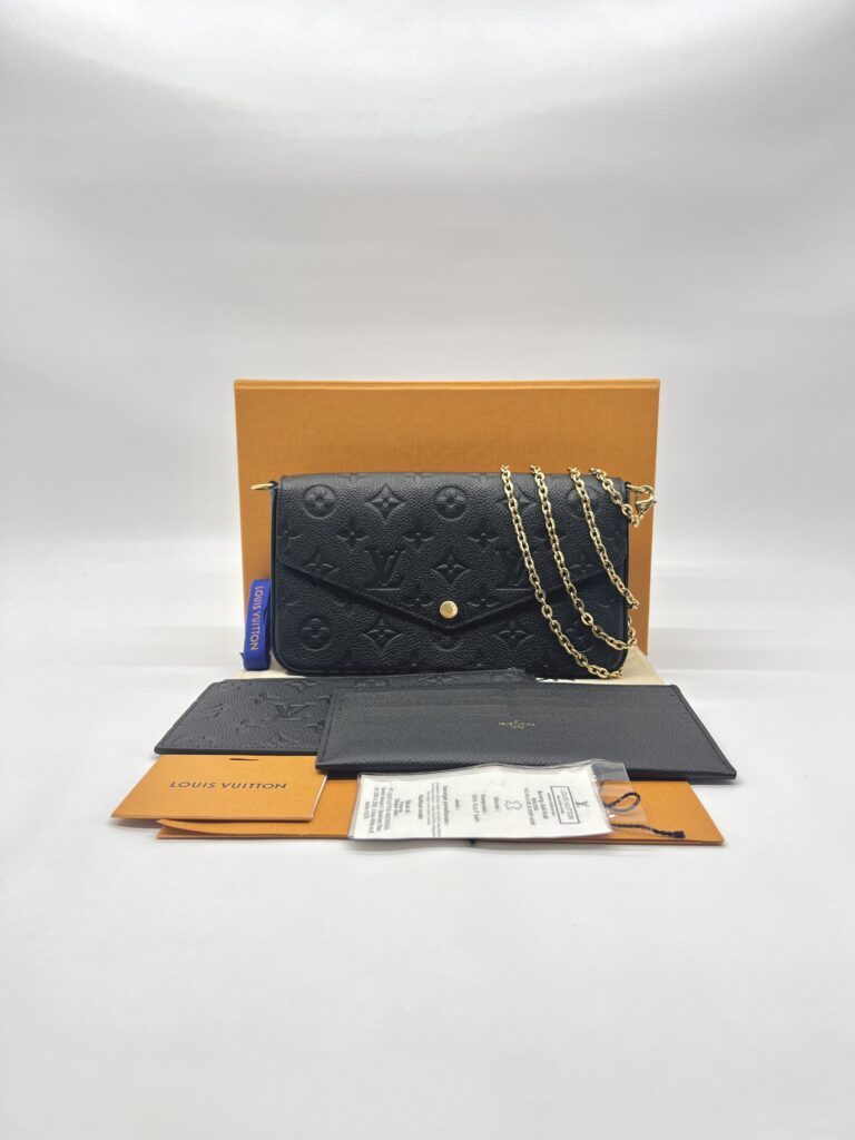Louis Vuitton Felicie GM Monogram Empreinte Black GHW