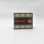 Gucci Ophidia Bifold Wallet GG Supreme Canvas Brown GHW