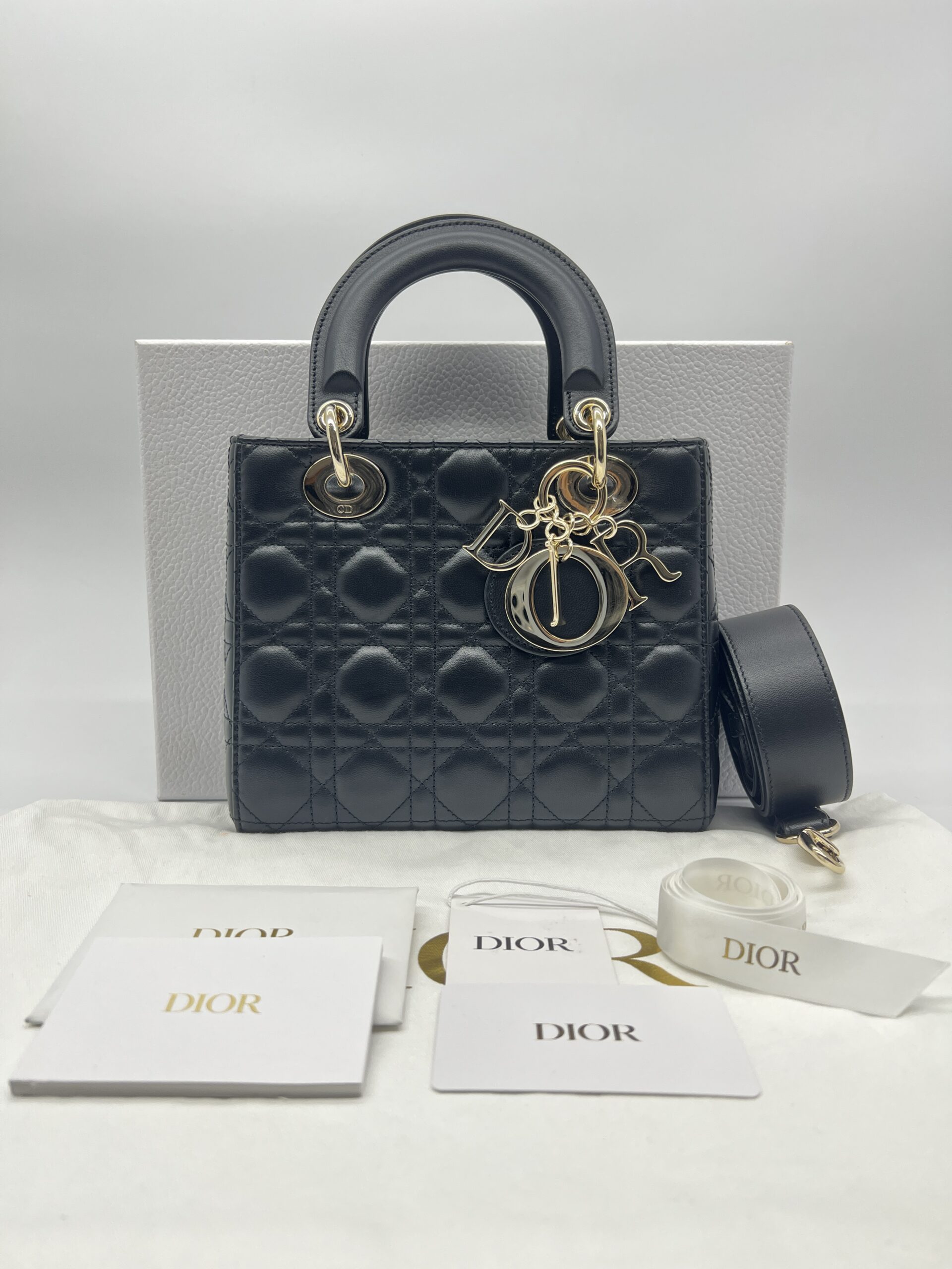 Dior Lady Dior Small Black GHW