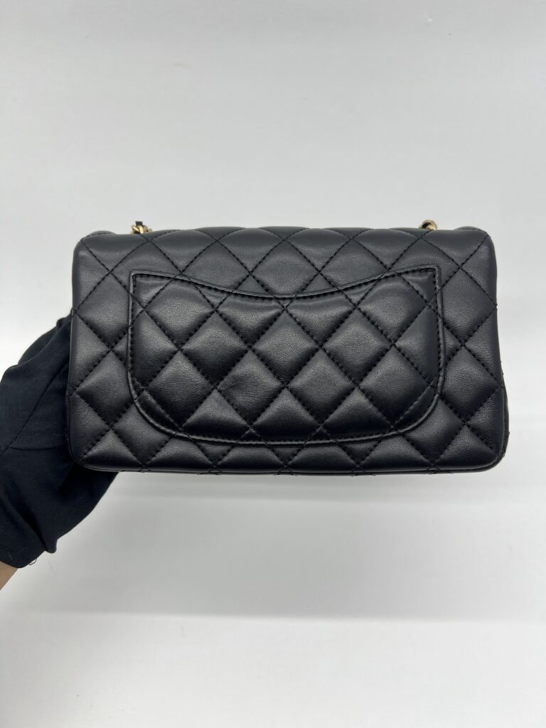 Chanel Mini Rectangular Pearl Lambskin Black GHW
