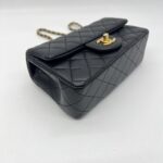 Chanel Mini Rectangular Pearl Lambskin Black GHW