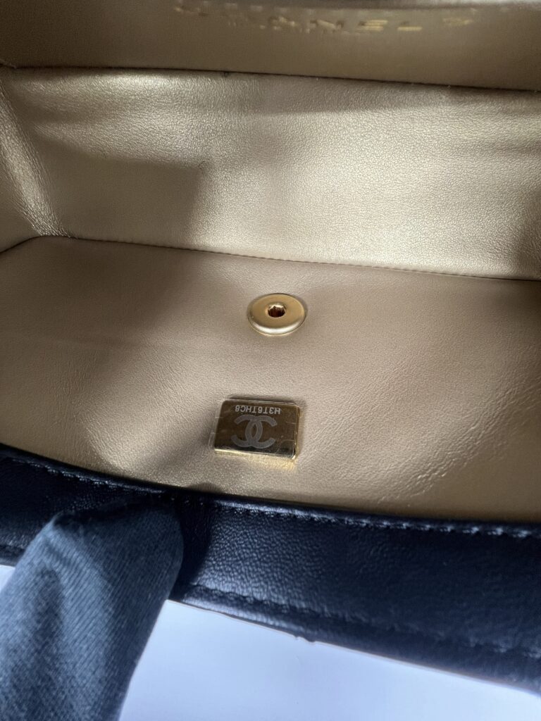 Chanel Mini Rectangular Pearl Lambskin Black GHW
