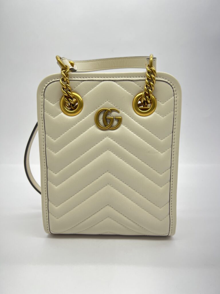 Gucci Marmont Crossbody Ivory GHW