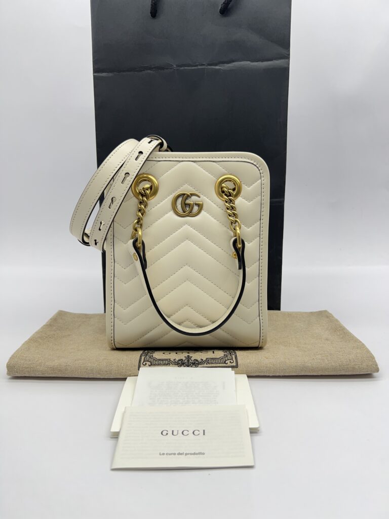 Gucci Marmont Crossbody Ivory GHW