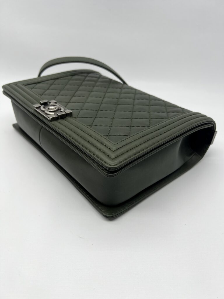 Chanel Boy 30 Lambskin Olive GHW