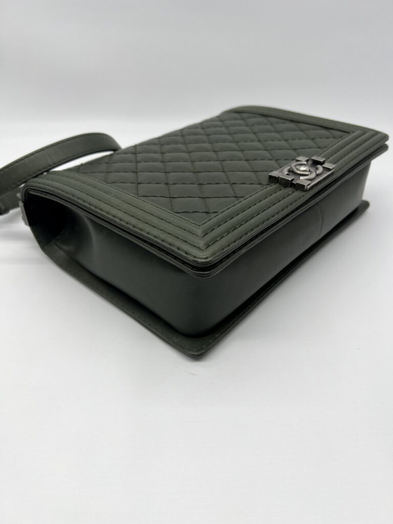 Chanel Boy 30 Lambskin Olive GHW