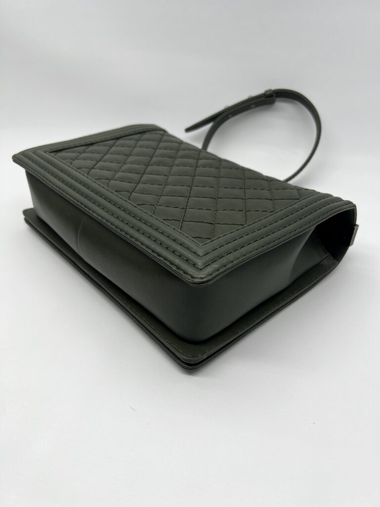 Chanel Boy 30 Lambskin Olive GHW
