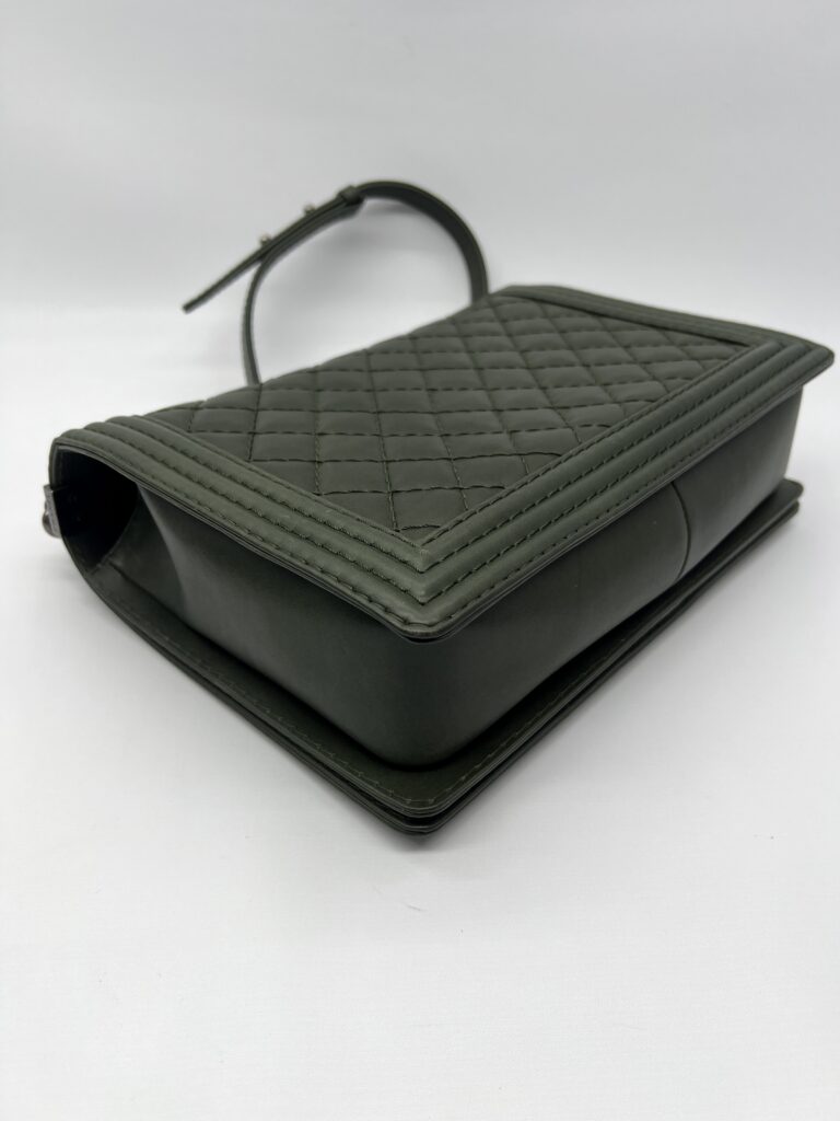 Chanel Boy 30 Lambskin Olive GHW