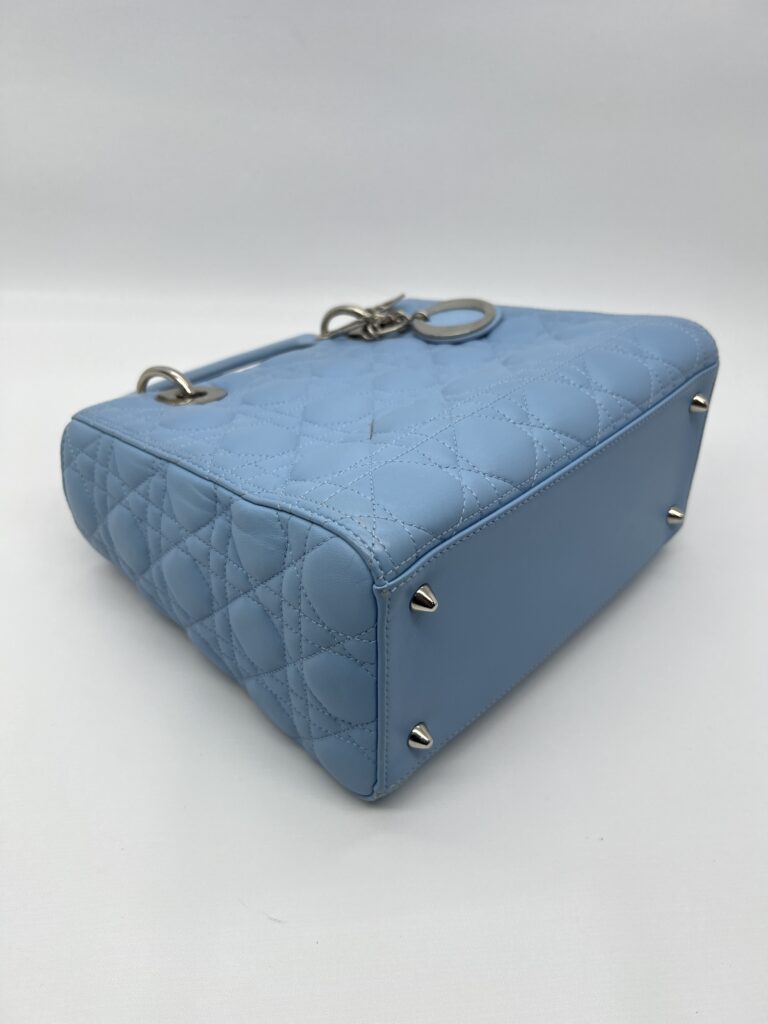 Dior Ladydior Medium Lambskin Blue SHW