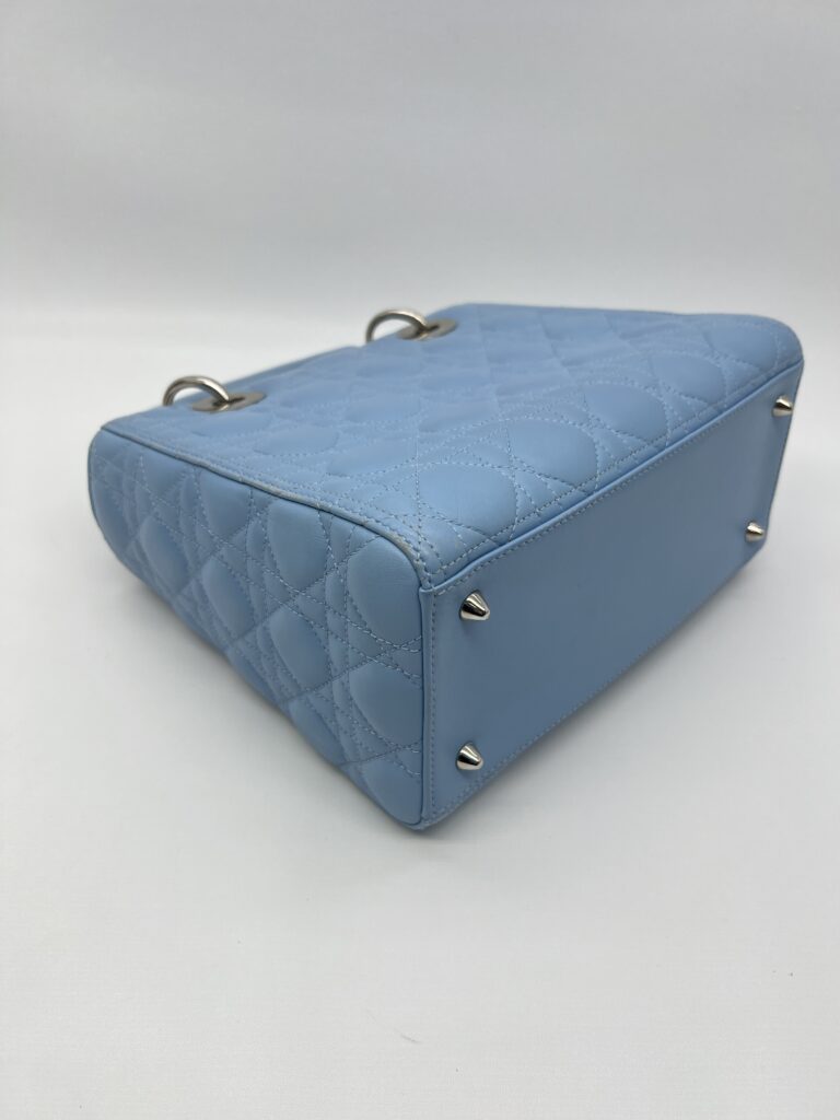 Dior Ladydior Medium Lambskin Blue SHW