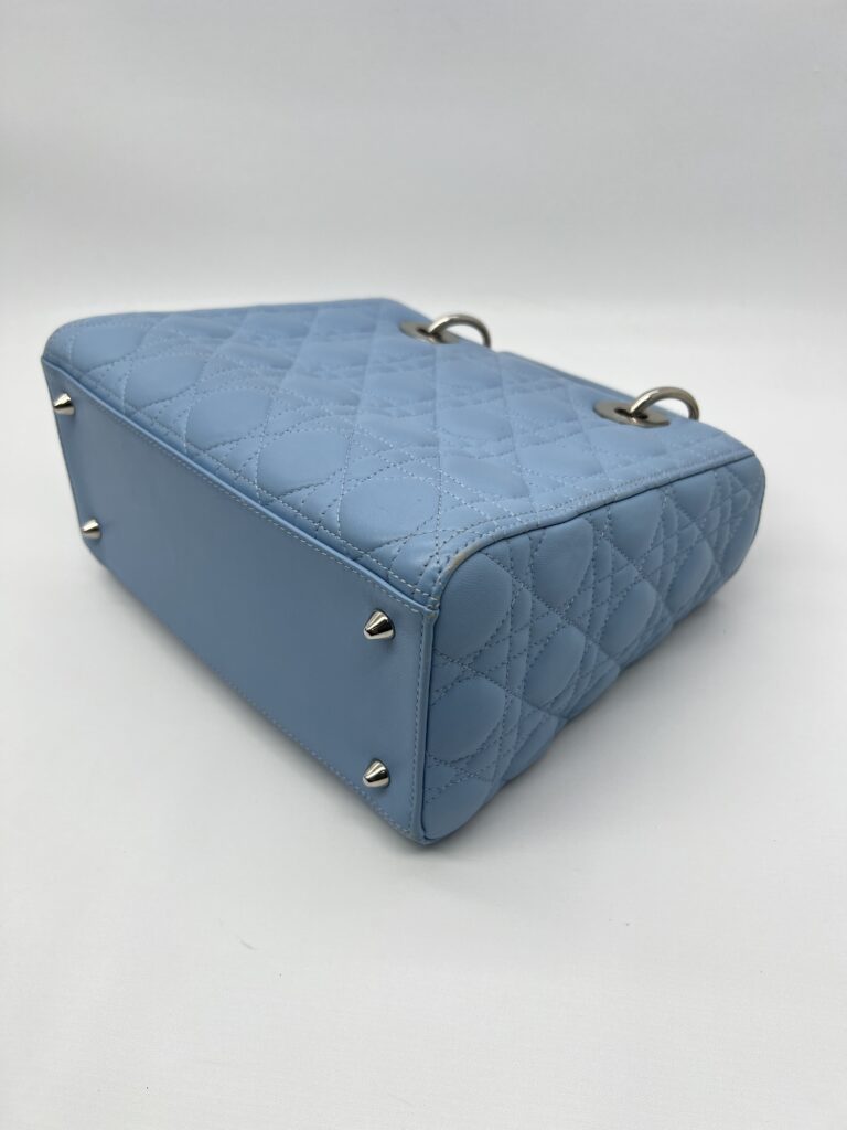 Dior Ladydior Medium Lambskin Blue SHW