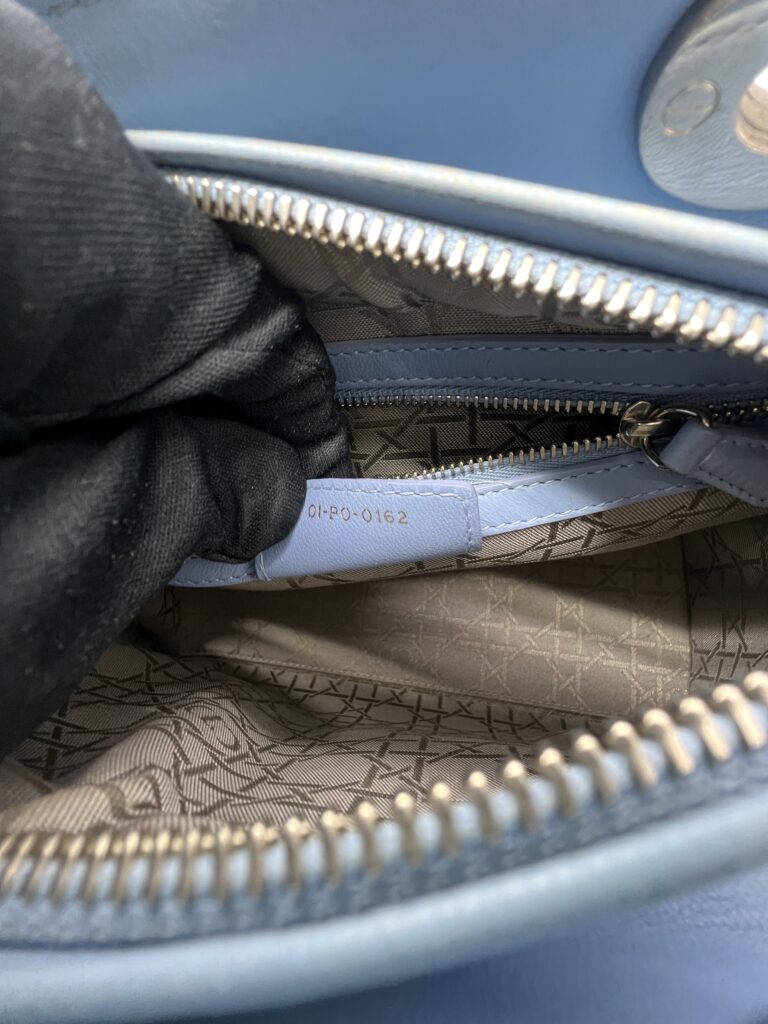 Dior Ladydior Medium Lambskin Blue SHW