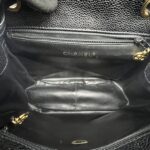 Chanel Vintage CC Backpack Caviar Black GHW