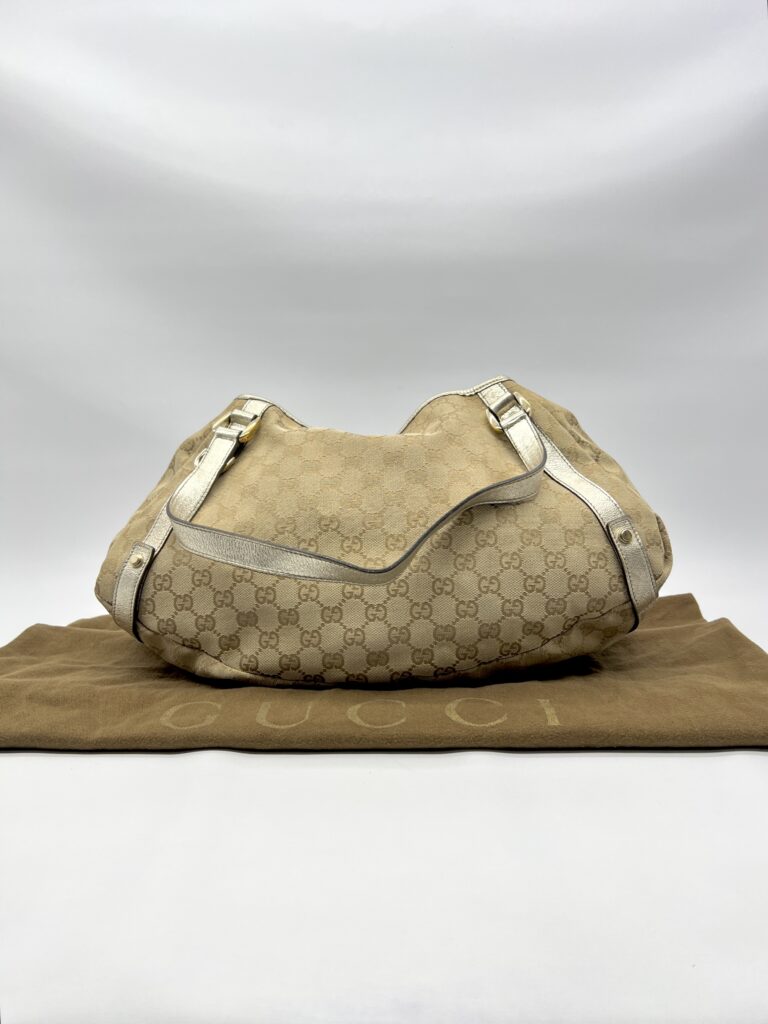 Gucci Abey Tote Bag GG Canvas Gold GHW