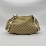 Gucci Abey Tote Bag GG Canvas Gold GHW