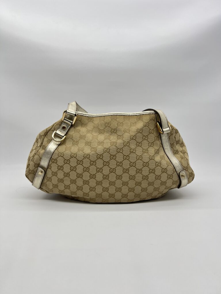 Gucci Abey Tote Bag GG Canvas Gold GHW