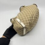 Gucci Abey Tote Bag GG Canvas Gold GHW